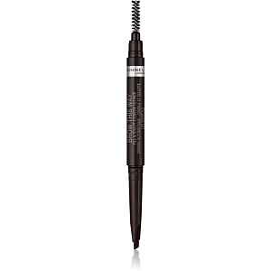 Rimmel Brow This Way tužka na obočí s kartáčkem 2 v 1 odstín 004 Soft Black 0,25 g