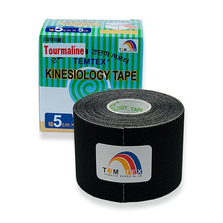 Tejp. TEMTEX kinesio tape Tourmaline černá 5cmx5m