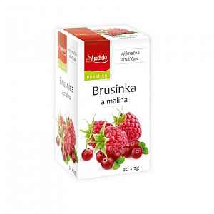 Apotheke Brusinka a malina čaj 20x2g n.n.