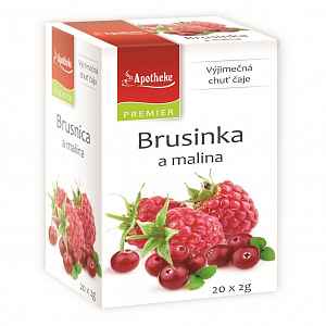 Apotheke Brusinka a malina čaj 20x2g n.n.