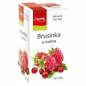 Apotheke Brusinka a malina čaj 20x2g n.n.