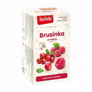 Apotheke Brusinka a malina čaj 20x2g n.n.