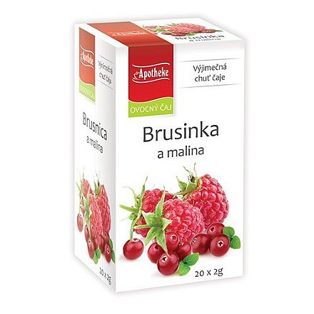 Apotheke Brusinka a malina čaj 20x2g n.n.