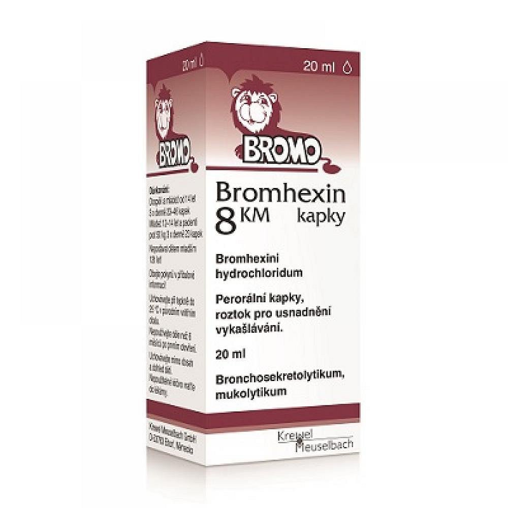 BROMHEXIN 8 KM KAPKY 1X20ML Kapky, roztok