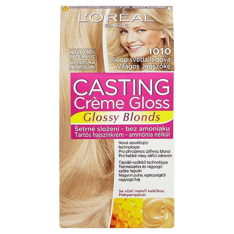 L'Oréal Paris Casting Crème Gloss Glossy Blonds  blond světlá ledová 1010