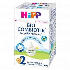 HiPP 2 BIO Combiotik Pokračovací kojenecké mléko od 6 - 12 měsíců 500 g