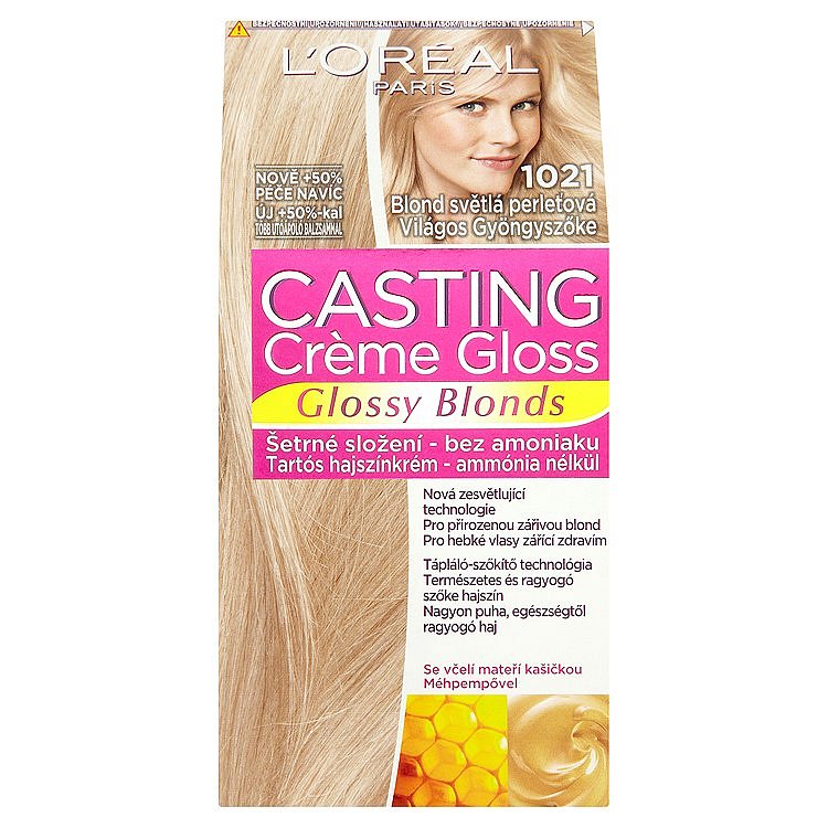 L'Oréal Paris Casting Crème Gloss Glossy Blonds blond světlá perleťová 1021