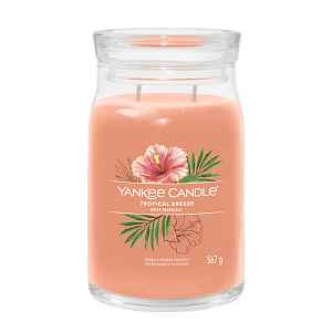 Yankee Candle Aromatická svíčka Signature sklo velké Tropical Breeze 567 g