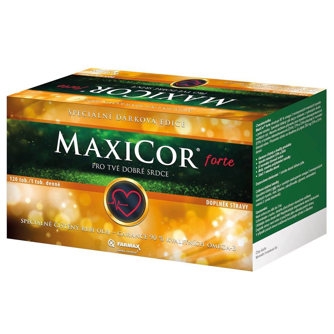 MaxiCor forte dárkové balení 120 tobolek
