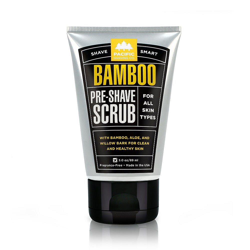Pacific Shaving Pánský bambusový peeling před holením 100 ml
