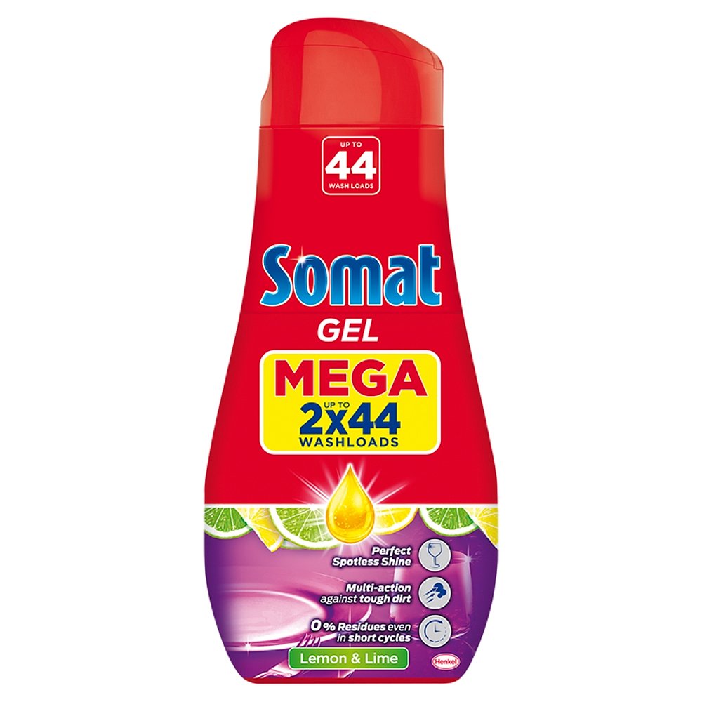 SOMAT Mega gel All in1 Lemon 2 x 790 ml