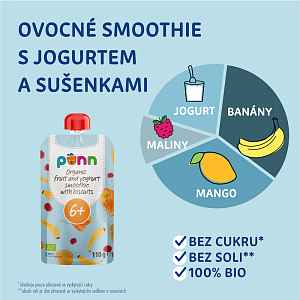 Salvest Põnn BIO Ovocné smoothie s jogurtem a sušenkami 110g