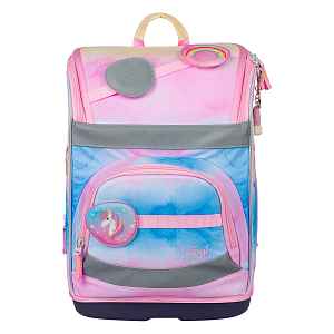 Baagl Školní aktovka Zippy plus Rainbow Unicorn