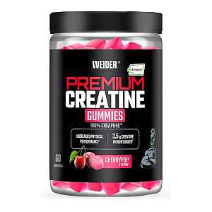 WEIDER Premium creatine gummies 100% crepure třešeň 60 kapslí