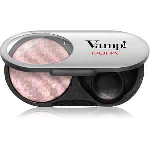 PUPA Milano Vamp! Radiant Baked Eyeshadow dlouhotrvající zářivé oční stíny odstín 108 Frost Rose - METALLIC 1 g
