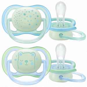 Avent Šidítko Ultra air noční 0-6 m chlapec 2ks