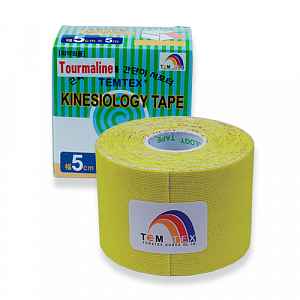 Tejp. TEMTEX kinesio tape Tourmaline žlutá 5cmx5m