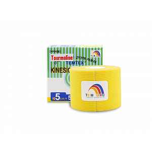Tejp. TEMTEX kinesio tape Tourmaline žlutá 5cmx5m