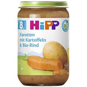 HiPP BIO Brambory, zelenina a hovězí maso  od 8. měsíce, 220 g