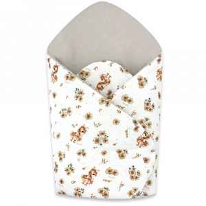 Miminu Novorozenecká zavinovačka, bavlna, Kačenky - bílá, béžová