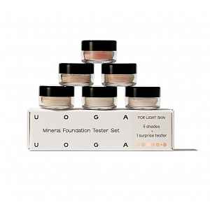 Uoga Uoga Minerální make-up s jantarem SPF15 Light Skin tester set 1 ks