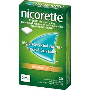 Nicorette FreshFruit Gum 2 mg léčivá žvýkací guma 30