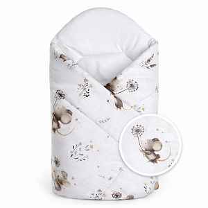 Baby Nellys Zavinovačka pro miminko Klasik Malá myška, bílá/béžová