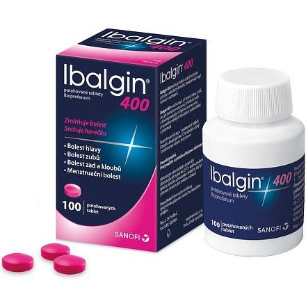 Ibalgin 400 400mg potahované tablety 100ks