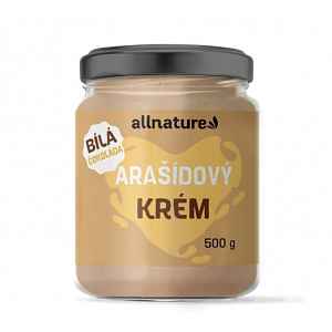 Allnature Arašídové máslo s bílou čokoládou 500g