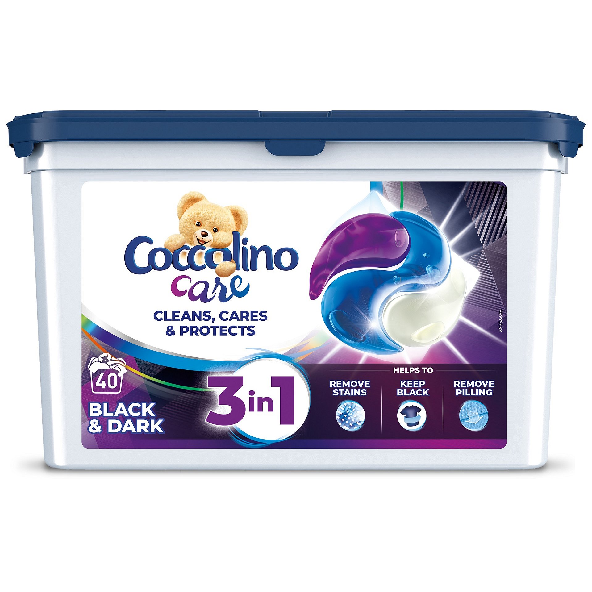 COCCOLINO Care kapsle Černé a tmavé prádlo 40 praní
