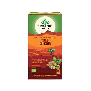 Organic India Tulsi kurkuma-zázvor BIO, 25 sáčků