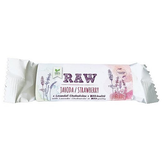 ORGANIC RAW SNACK Jahodová s Levandulí Chodouňskou