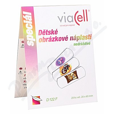 Viacell D122F Dětské obrázkové náplasti 20ks