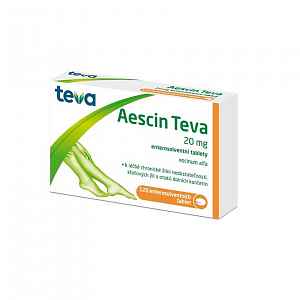 Aescin Teva 20mg enterosolventní tableta 120