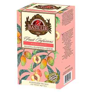BASILUR Fruit mango & peach ovocný čaj 20 sáčků