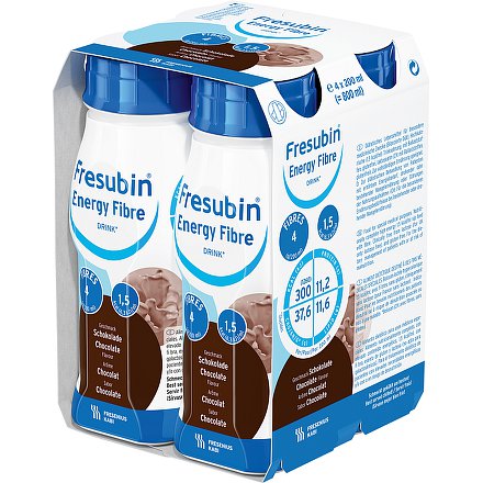 Fresubin energy fibre čokoláda perorální roztok  4 x 200 ml