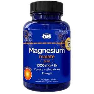 GS Magnesium malate pure 1000mg+B6 tbl.100+10 dár.