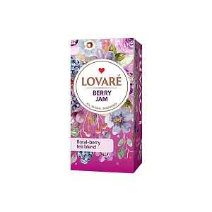 LOVARÉ Berry jam ovocno-bylinný čaj 24 sáčků