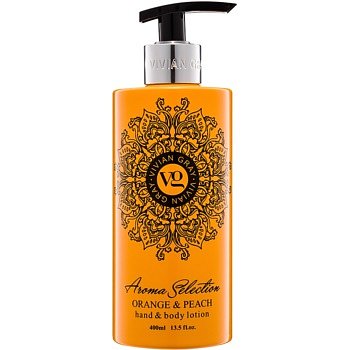 Vivian Gray Aroma Selection Orange & Peach mléko na ruce a tělo 400 ml