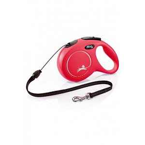 Vodítko Flexi Classic New M Lanko 8m/20kg červená