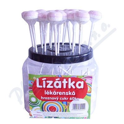 1.Specialisté Lékárenská lízátka hroznový cukr 60ks