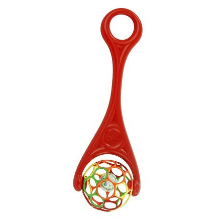 Hračka OBALL ROLLER, Červená 6m+
