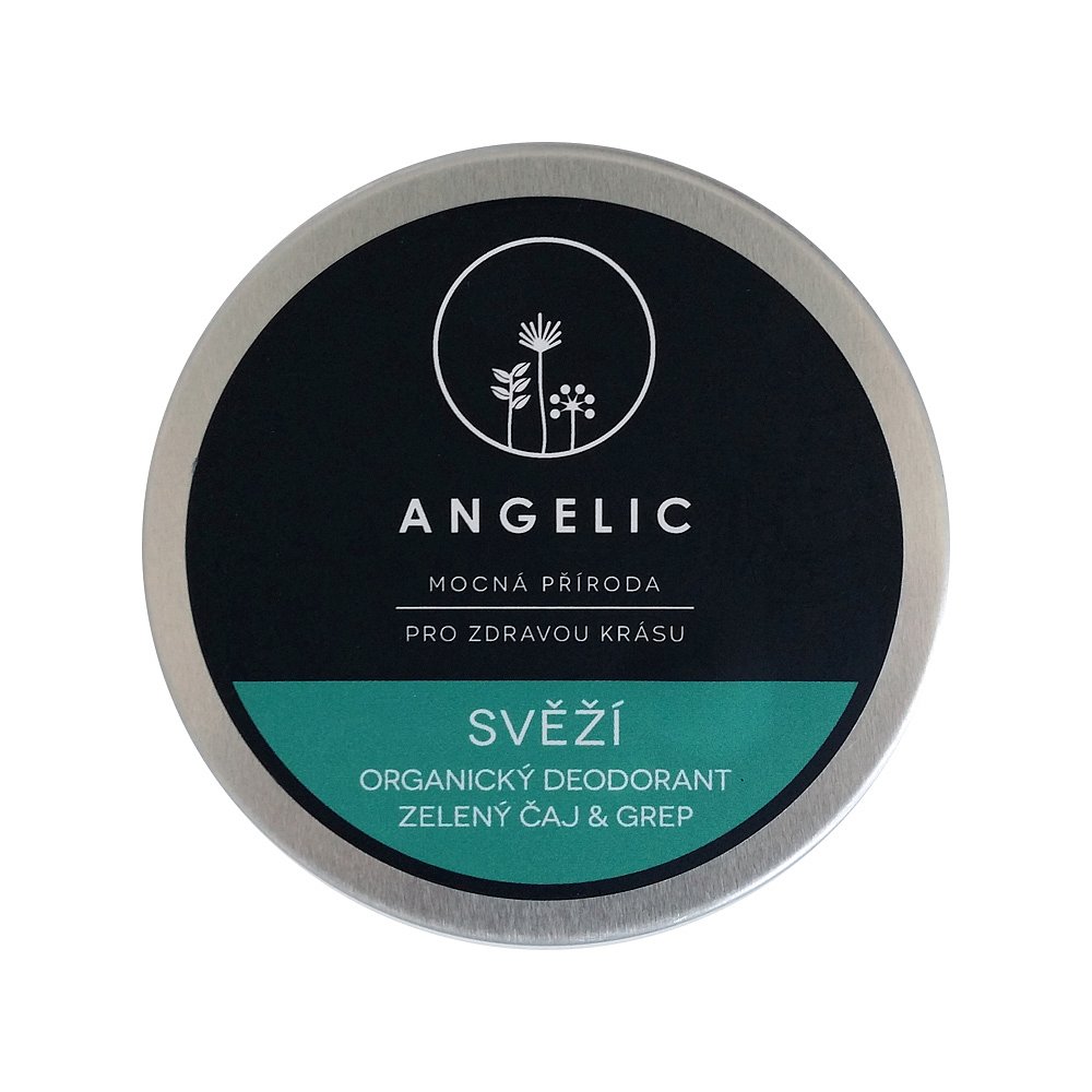 ANGELIC Svěží organický deodorant Zelený čaj&grep 50 ml