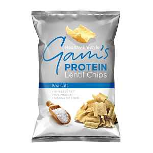 Gam´s Proteinové čočkové chipsy Mořská sůl 65 g