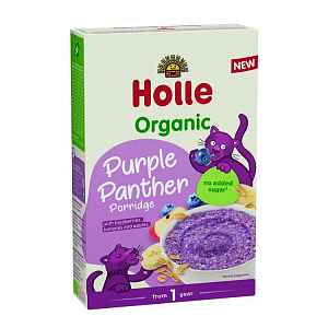 HOLLE Bio-Organic Kaše s ovesnými vločkami, Purple Panther, borůvka, banán, jablko 200g (1r+)