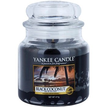 Yankee Candle Black Coconut vonná svíčka Classic střední 411 g