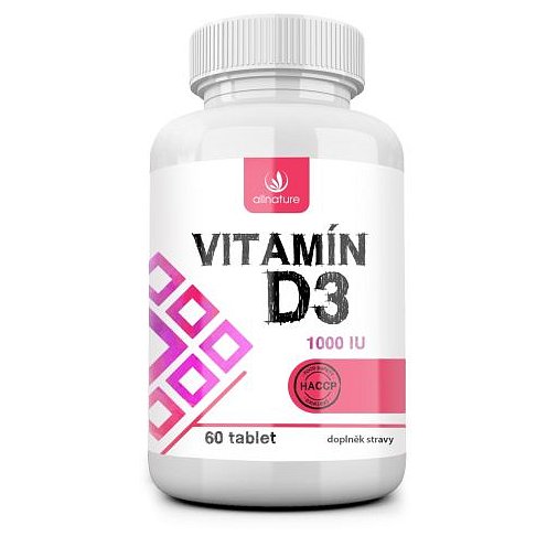 Allnature Vitamín D3 1000IU 60 tablet