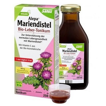Bio bylinné tonikum Ostropetřec mariánský - Pro zdravá játra 250 ml