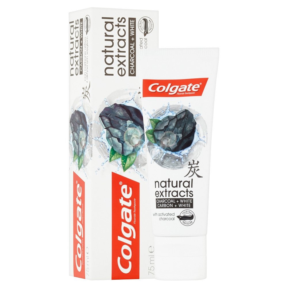 COLGATE Natural Extracts Charcoal+White zubní pasta 75 ml