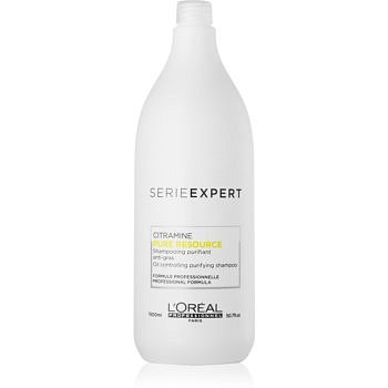 L’Oréal Professionnel Serie Expert Pure Resource čisticí šampon pro mastné vlasy a vlasovou pokožku  1500 ml
